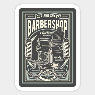 Vintage Barbershop Sticker